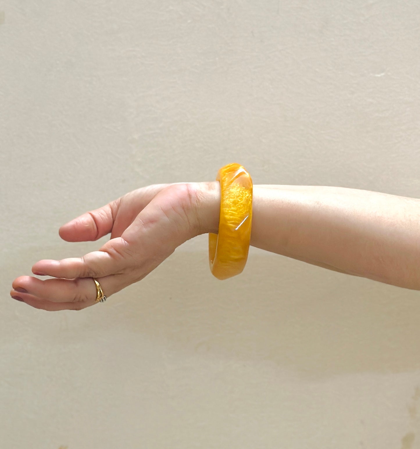 Golden Yellow Resin Bangle