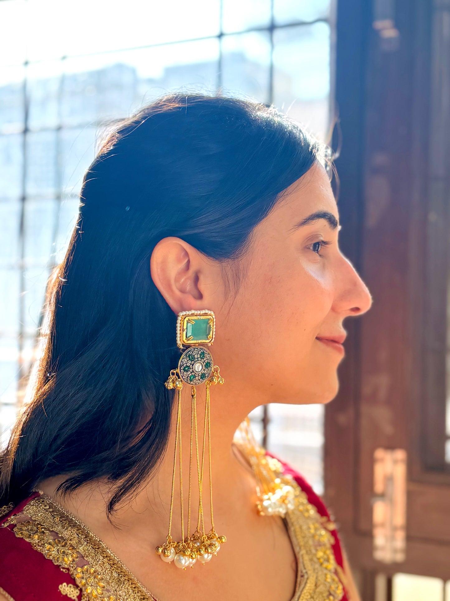 Gulnaar - Kashmiri Brass Earrings