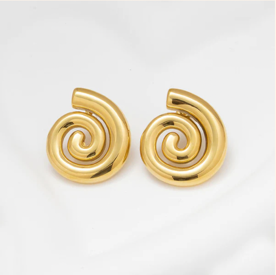 Aether Hoops - Gold Plated hoop earrings