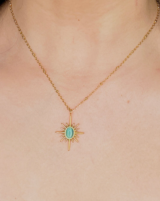 Ori Green - Gold Plated Pendant
