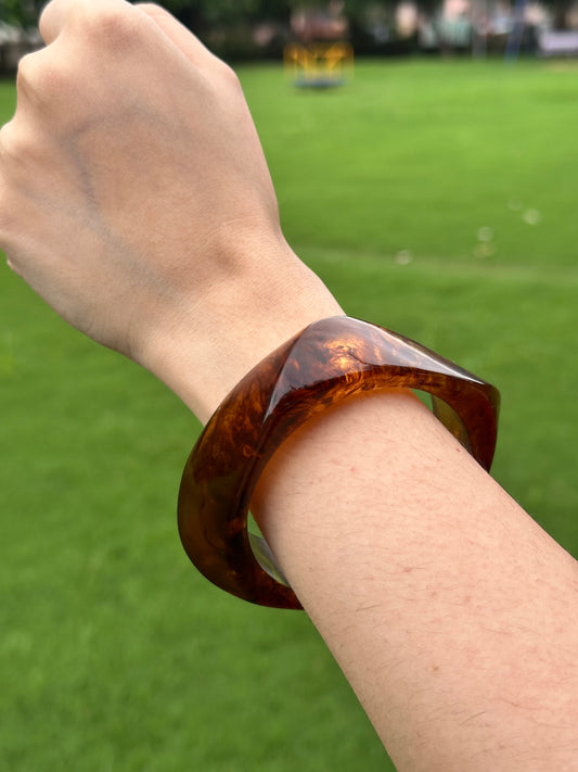 Coffee Brown Resin Bangle