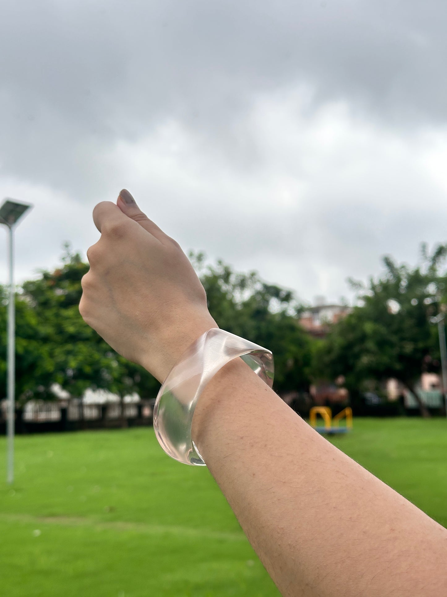 Crystal Clear Resin Bangle