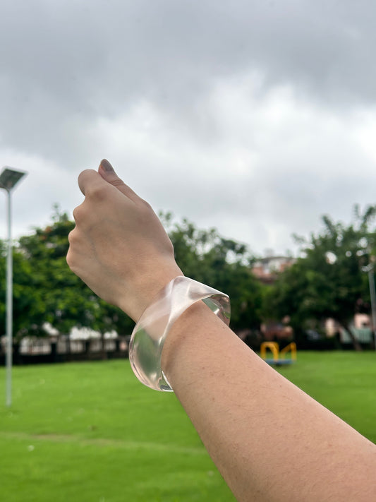 Crystal Clear Resin Bangle