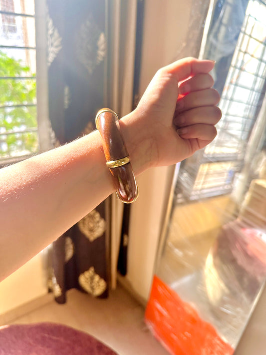 Rustic Charm Wooden Bangle