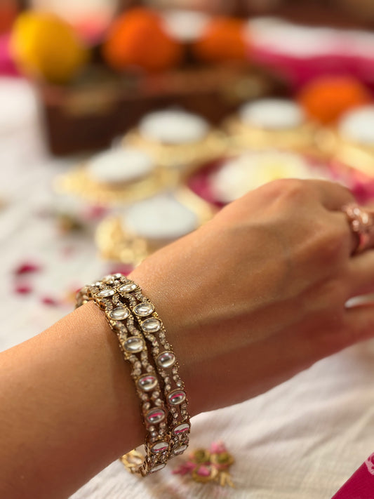 Sitara Metal Bangles Set of Two