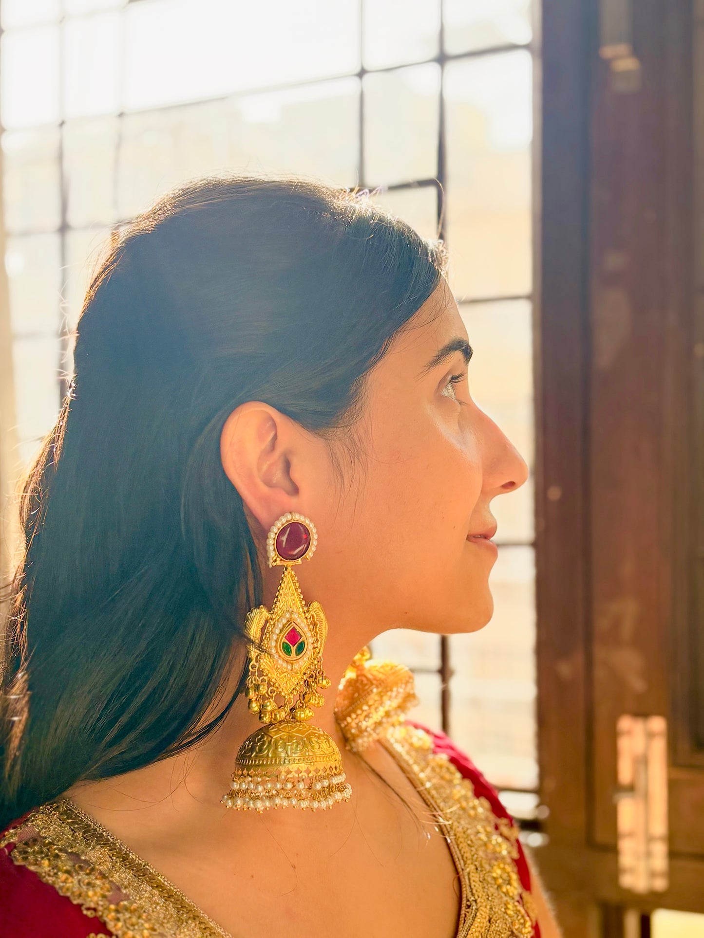 Sahira - Brass Jhumka
