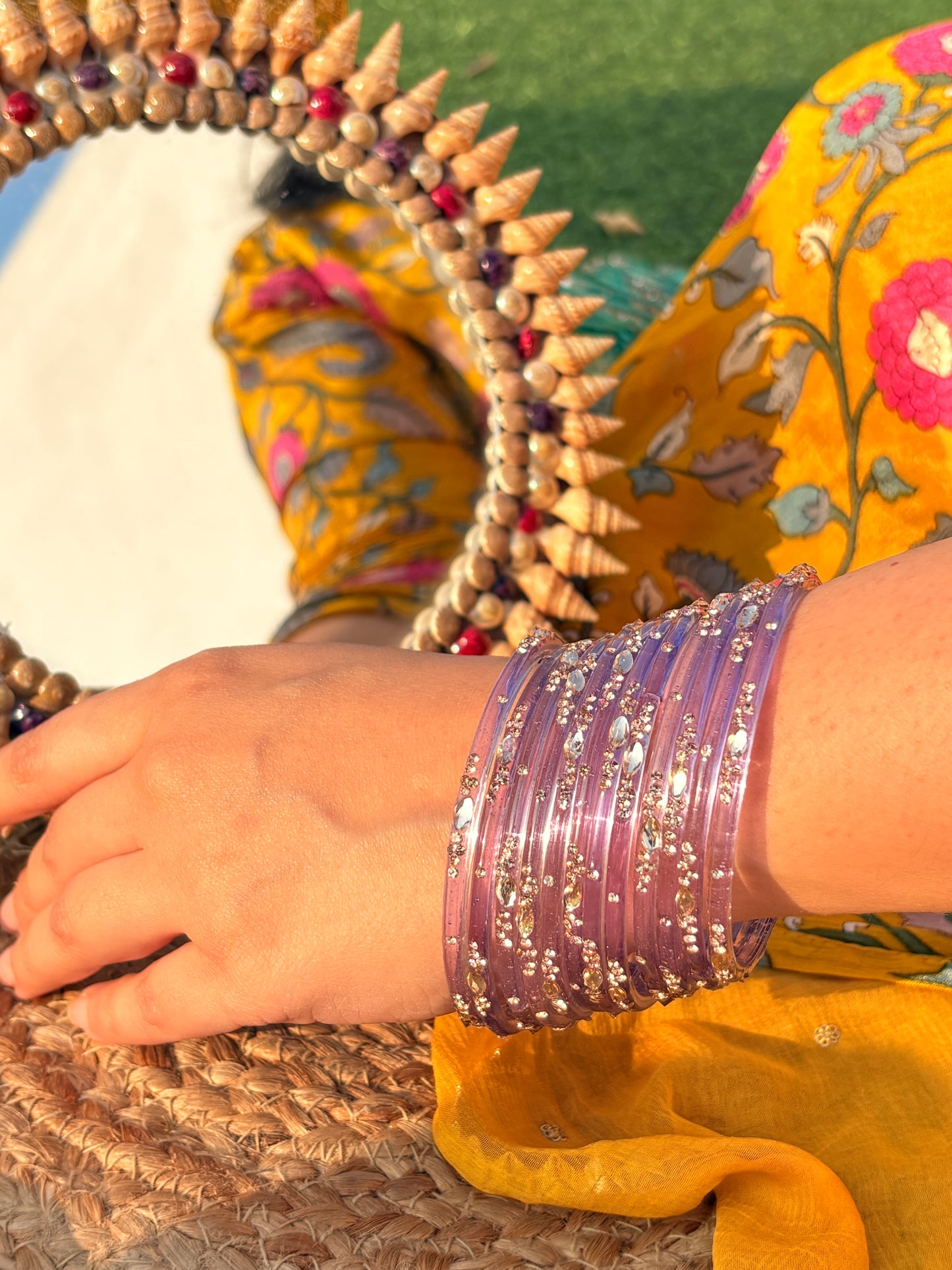 Glass Bangles Box of Six