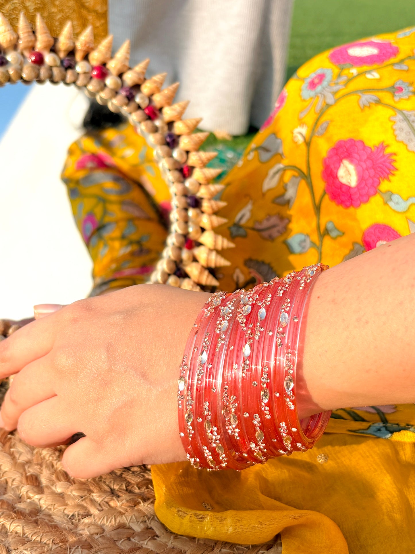 Glass Bangles Box of Six