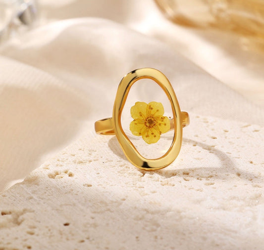 Wildflower Resin Ring