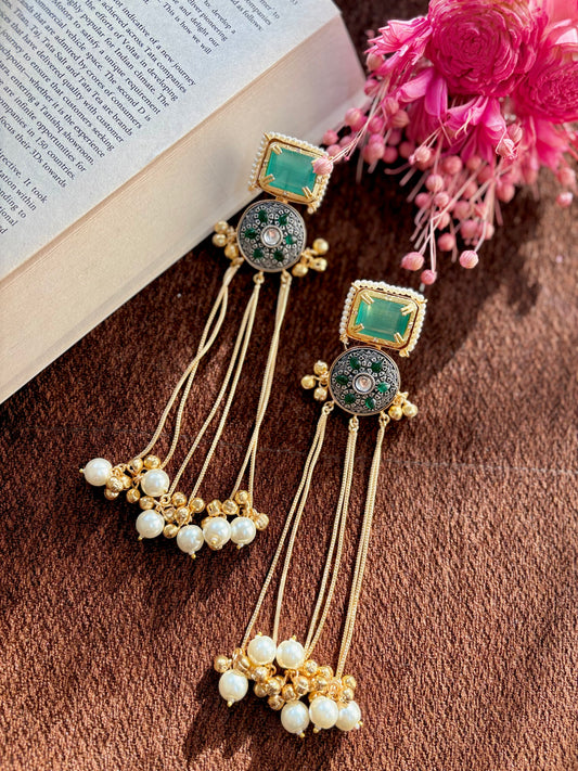 Gulnaar - Kashmiri Brass Earrings
