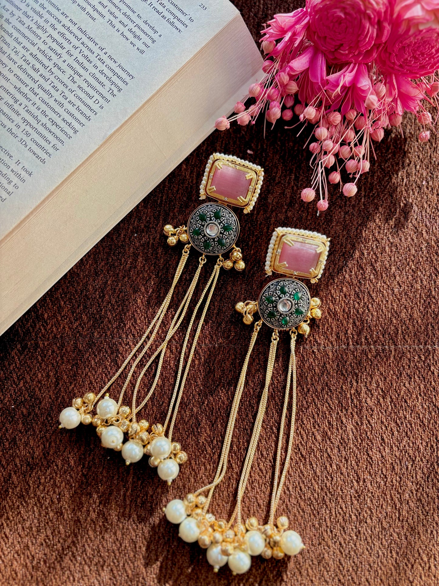 Gulnaar - Kashmiri Brass Earrings