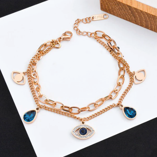 The Evil Eye - Stainless Steel Anti Tarnish Bracelet