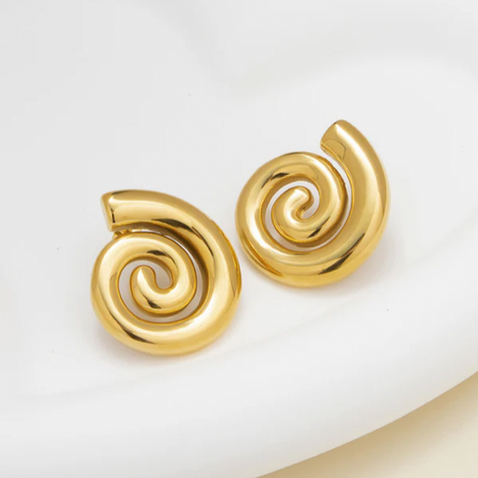 Aether Hoops - Gold Plated hoop earrings