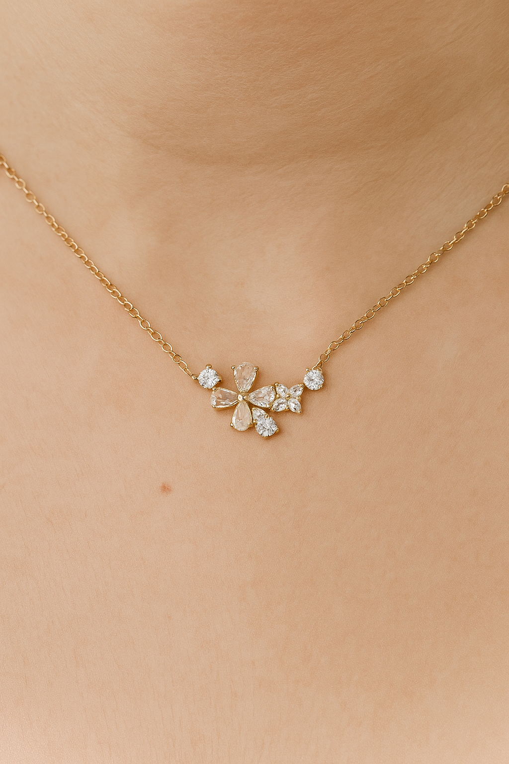 Kiva - Gold Plated American Diamond Studded