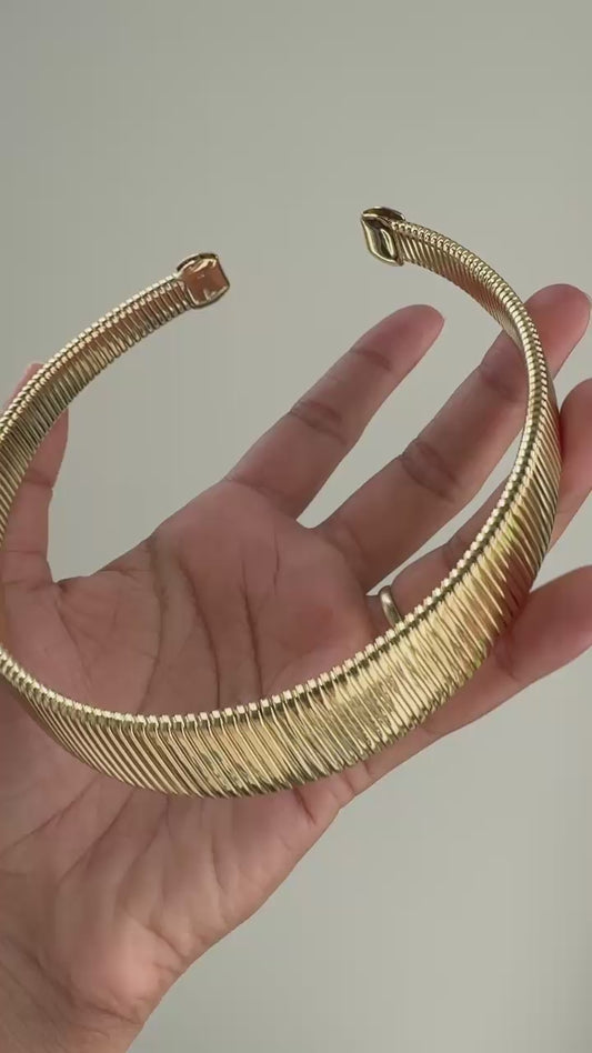 Luna Loop Choker (18 K Gold Plated)