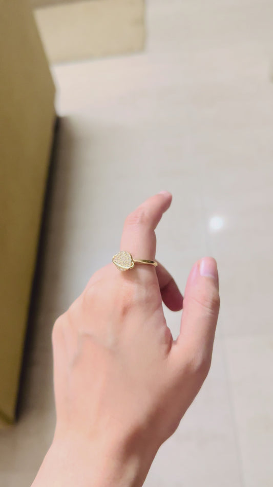 Adjustable Rotating Lunar Ring (Gold Plated)