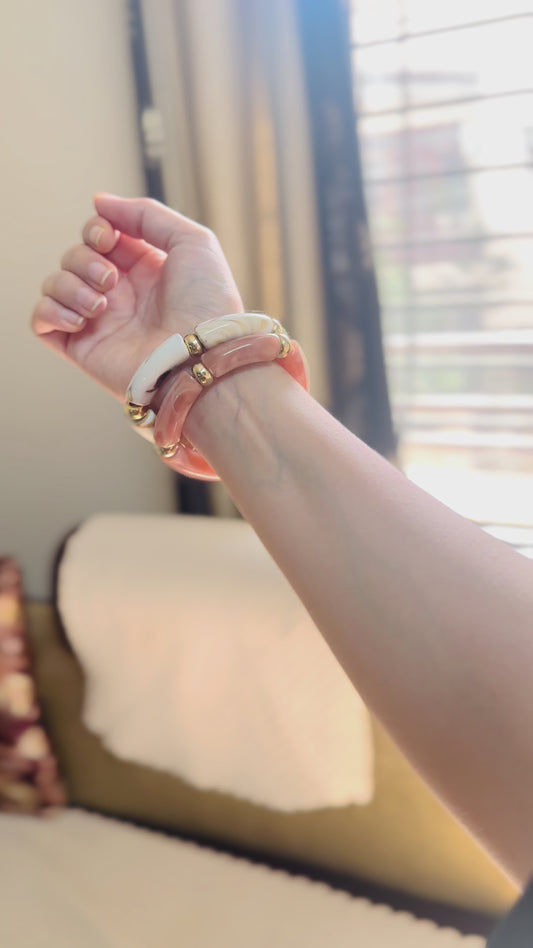 Marble Stretchable Bracelet Pack of 2